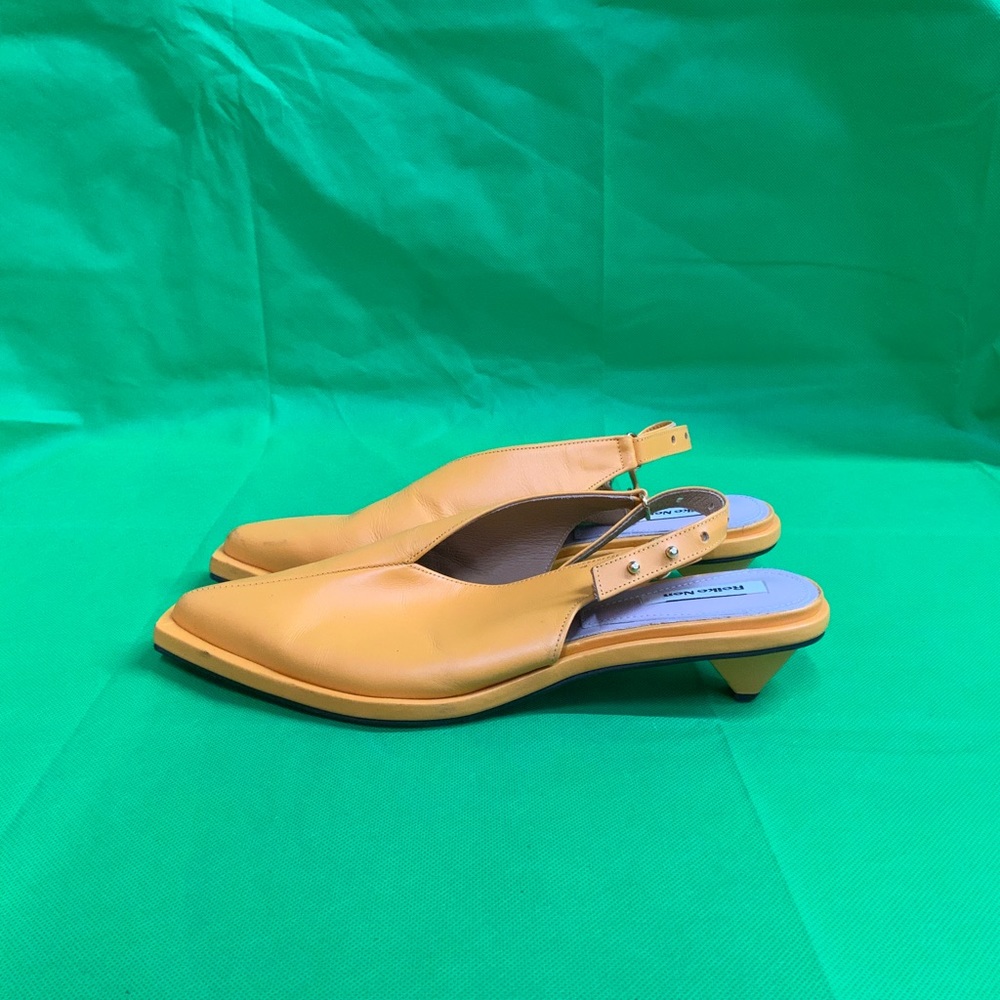 Reiki Nen Leather Sandals Mustard Size 39.5
